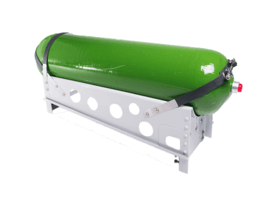 Bottle bracket system designed and manufactured by Harper Engineering Co.