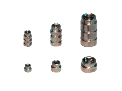 Molded-in locking inserts designed and manufactured by Harper Engineering Co.