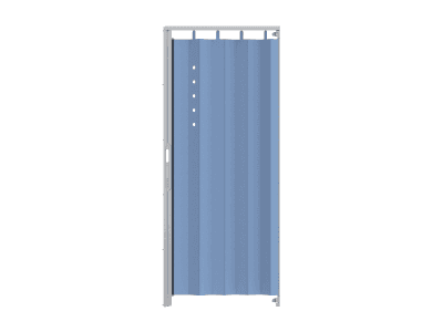 Closed state of secondary barrier for the flight deck designed and manufactured by Harper Engineering Co.